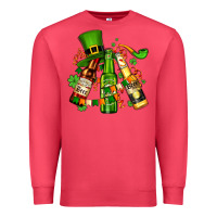 Cardinal st patrick's beers flags and hat Premium Sweatshirt - AdoDesignShop