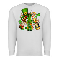 Dove Grey st patrick's beers flags and hat Premium Sweatshirt - AdoDesignShop