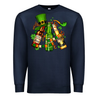 Navy st patrick's beers flags and hat Premium Sweatshirt - AdoDesignShop
