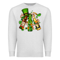Oatmeal Heather st patrick's beers flags and hat Premium Sweatshirt - AdoDesignShop