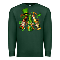 Sports Green st patrick's beers flags and hat Premium Sweatshirt - AdoDesignShop