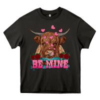 Asphalt be mine highland cow Heavy Core Tee - RanaPortraitStore