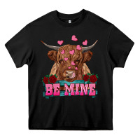 Black be mine highland cow Heavy Core Tee - RanaPortraitStore