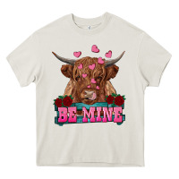 Cream be mine highland cow Heavy Core Tee - RanaPortraitStore