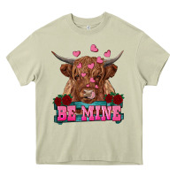 Mossy be mine highland cow Heavy Core Tee - RanaPortraitStore