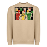 Mushroom black independence day juneteenth Heavyweight Sweatshirt - BarkalooDesign
