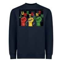 Navy black independence day juneteenth Heavyweight Sweatshirt - BarkalooDesign