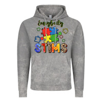Cloud Rock Everybody stims Vintage Hoodie - FaDigitalArtStudio