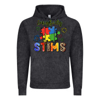 Vintage Black Everybody stims Vintage Hoodie - FaDigitalArtStudio