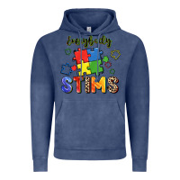 Vintage Denim Everybody stims Vintage Hoodie - FaDigitalArtStudio