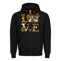 Black love caravan Zipper Hoodie - BarkalooDesign