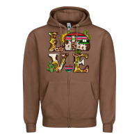 Chestnut love caravan Zipper Hoodie - BarkalooDesign