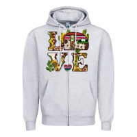 Heather Grey love caravan Zipper Hoodie - BarkalooDesign