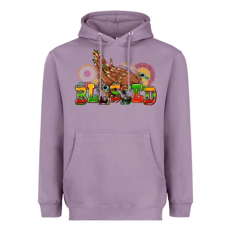 Blessed Afro Woman Hands Heavyweight Hoodie by AdoDesignShop | Teevron