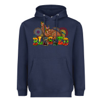 Navy blessed afro woman hands Heavyweight Hoodie - AdoDesignShop
