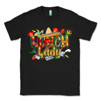 Black cinco de mayo lunch lady Classic Tee - CowGirlArtShop