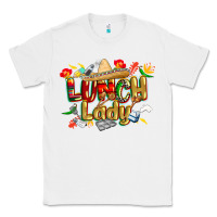 White cinco de mayo lunch lady Classic Tee - CowGirlArtShop