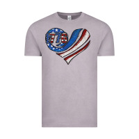 Vintage Zinc american flag heart Vintage Tee - Jasminsmagicworld