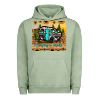 Pigment Oil Green camping is intents Urban Hoodie - JahusDesignShop