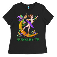Black mardi gras cutie Ladies Tee - CowGirlArtShop