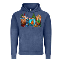 Vintage Denim Camping Coffee Cups Vintage Hoodie - FaDigitalArtStudio