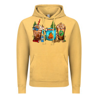Vintage Mustard Camping Coffee Cups Vintage Hoodie - FaDigitalArtStudio