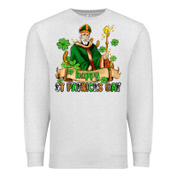 Oatmeal Heather happy st patricks day with st patricks Premium Sweatshirt - AdoDesignShop