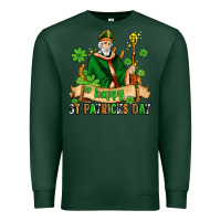 Sports Green happy st patricks day with st patricks Premium Sweatshirt - AdoDesignShop