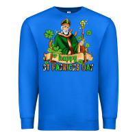 True Royal happy st patricks day with st patricks Premium Sweatshirt - AdoDesignShop