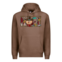 Chestnut noel snowman christmas Premium Hoodie - CowhideDigitalArt