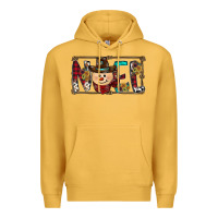 Mustard noel snowman christmas Premium Hoodie - CowhideDigitalArt