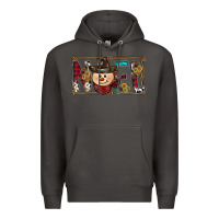 Smoke noel snowman christmas Premium Hoodie - CowhideDigitalArt