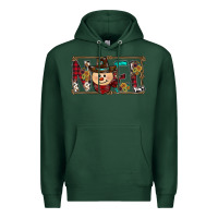 Sports Green noel snowman christmas Premium Hoodie - CowhideDigitalArt