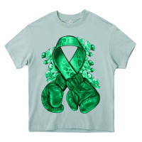 Arona Emerald green ribbon Liver Cancer boxing gloves Heavy Core Tee - NancyCooperArtShop