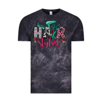Cloud Black hair stylist Vintage Tee - OliviaCreatesArt