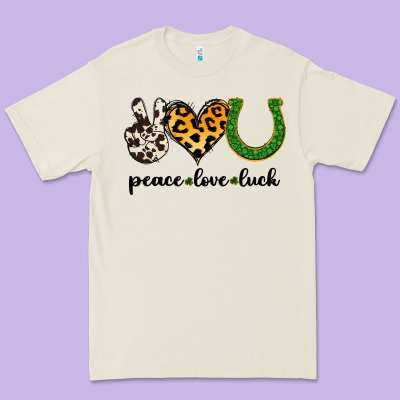 Peace Love Luck Premium Tee Designed By Jasminsmagicworld