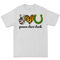 Dove Grey Peace Love Luck Premium Tee - Jasminsmagicworld