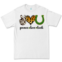 White Peace Love Luck Premium Tee - Jasminsmagicworld