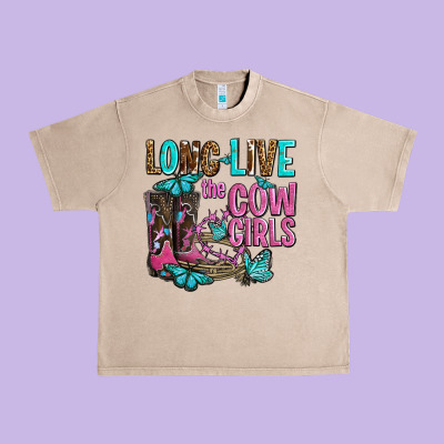 Long Live The Cowgirls Olivia Urban Heavy Tee Designed By Oliviacreatesart