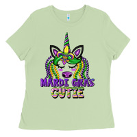 Matcha mardi gras cutie unicorn Ladies Tee - CowGirlArtShop
