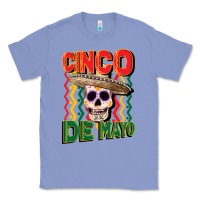 Colony Blue cinco de mayo with skull Classic Tee - CowGirlArtShop