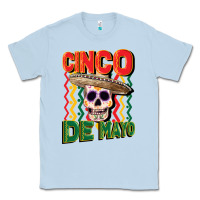 Dusty Blue cinco de mayo with skull Classic Tee - CowGirlArtShop