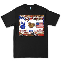 Black peace love america Premium Tee - TumblerDesignByShophia