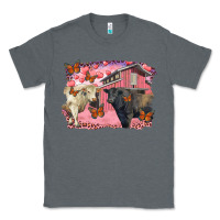 Charcoal Heather Valentine's day barn and black angus with charolais Classic Tee - RanaPortraitStore