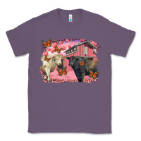 Lavender Valentine's day barn and black angus with charolais Classic Tee - RanaPortraitStore