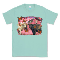 Seafoam Valentine's day barn and black angus with charolais Classic Tee - RanaPortraitStore