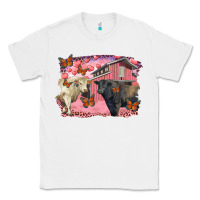 White Valentine's day barn and black angus with charolais Classic Tee - RanaPortraitStore