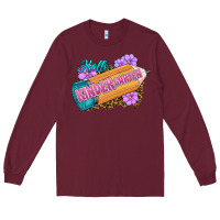 Burgundy kinder garten Long Sleeve Tee - RanaPortraitStore