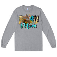Heather Grey Barn mom Mother's Day Long Sleeve Tee - FaDigitalArtStudio