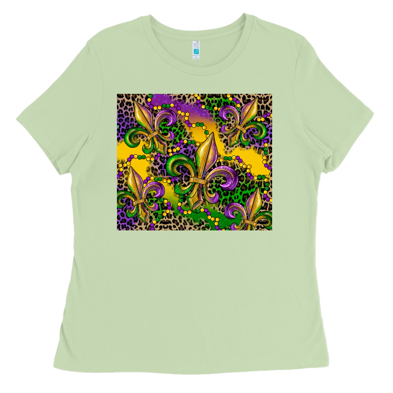 Mardi Gras Fleur De Lis Ladies Tee by CowGirlArtShop | Teevron